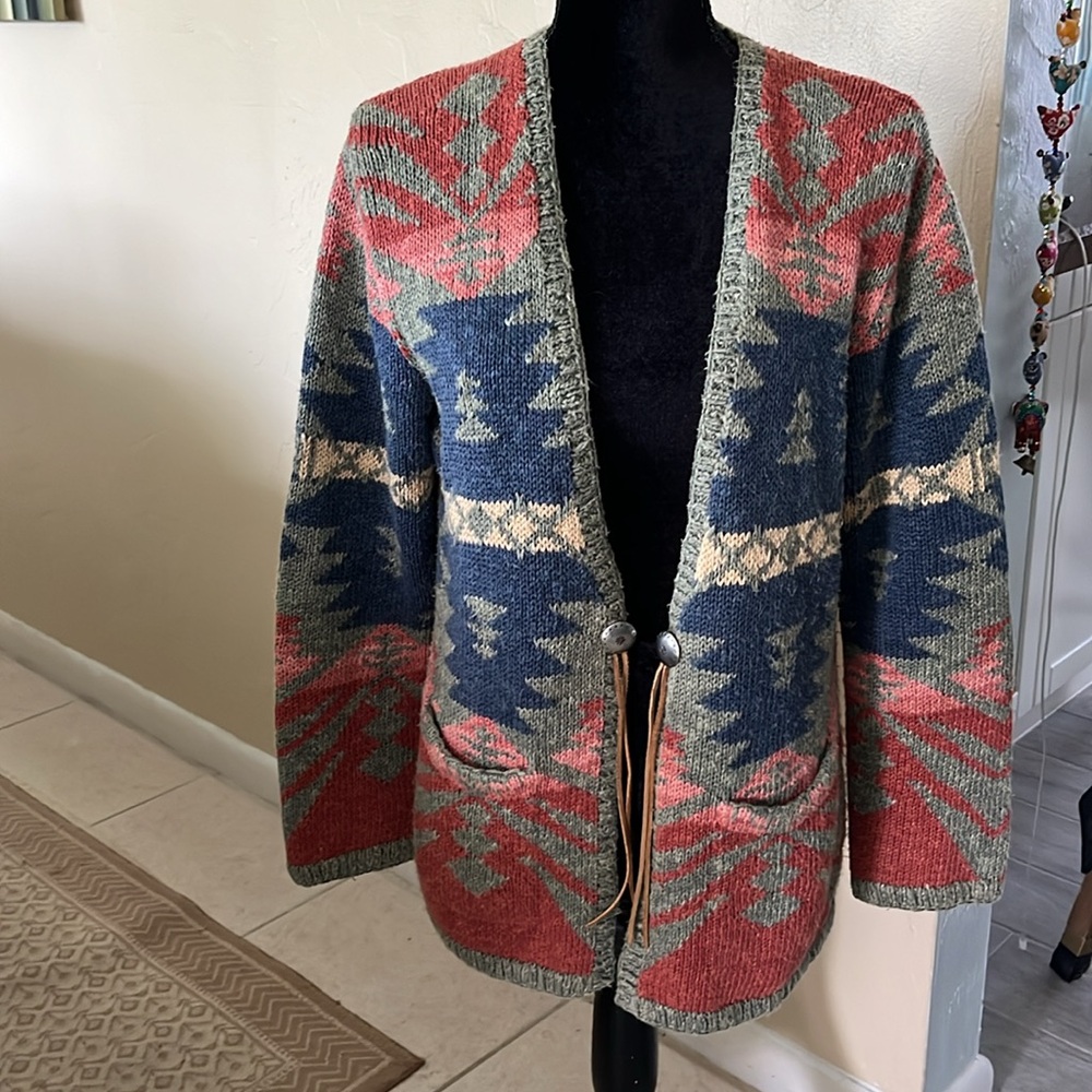 Lauren Ralph Lauren Aztec Cardigan